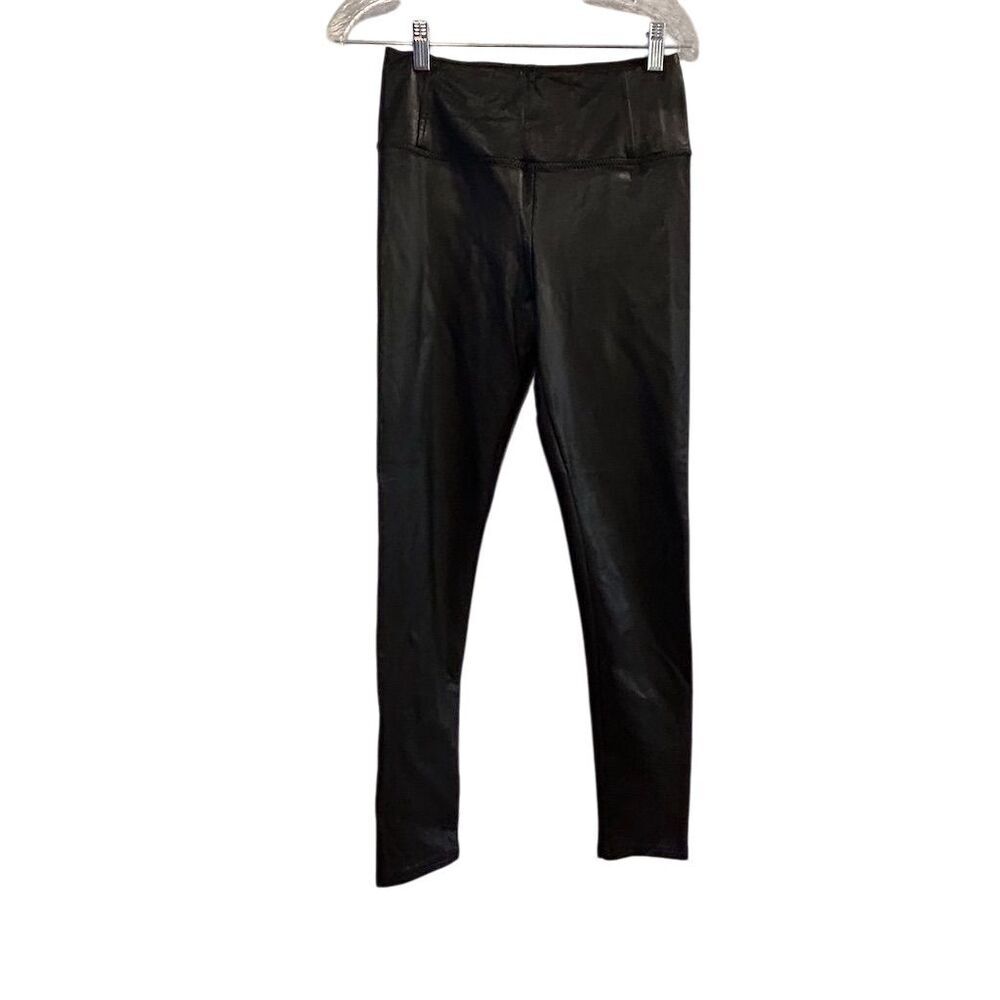7 For All Mankind Women's Faux Leather Leggings Black Size S